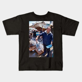 Morocco. Essaouira. Fisherman. Kids T-Shirt